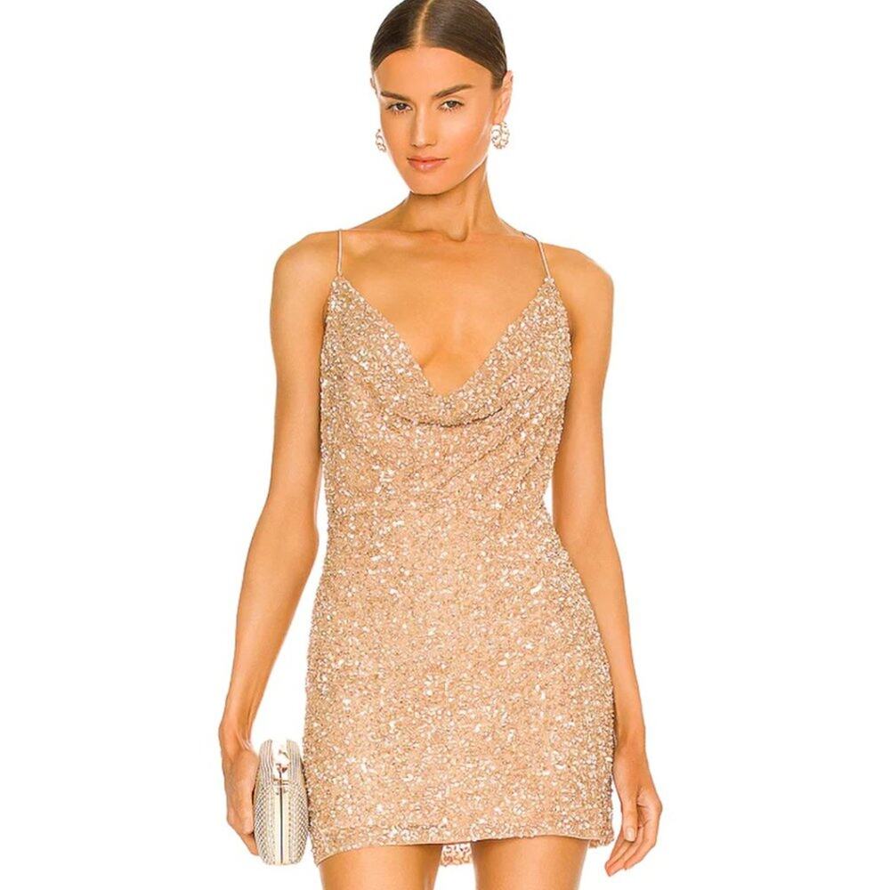 retrofete X REVOLVE Mich Dress in Nude NWT Size Medium